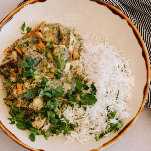 Thai Green Chicken Curry & Basmati Rice Combo 530g